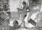 Nude woman drying herself Edgar Degas